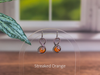 Sterling Silver Earrings with Fused Glass Accents (Multiple Options)