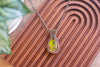 Bee with Honeycomb Copper Pendant with Yellow Fused Glass