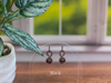 Copper Earrings with Fused Glass Accents (Multiple Options)