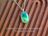 Fused Glass Pendants with Tree and Flower Silk Screen Decals (Multiple Options)