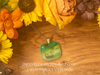 Fused Glass Pendants with Tree and Flower Silk Screen Decals (Multiple Options)