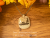 Fused Glass Pendants with Animal Themed Silk Screen Decals (Multiple Options)
