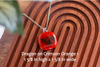 Fused Glass Pendants with Fairy and Mythology Silk Screen Decals (Multiple Options)