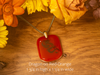 Fused Glass Pendants with Fairy and Mythology Silk Screen Decals (Multiple Options)