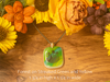 Fused Glass Pendants with Tree and Flower Silk Screen Decals (Multiple Options)
