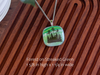 Fused Glass Pendants with Tree and Flower Silk Screen Decals (Multiple Options)
