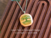 Fused Glass Pendants with Tree and Flower Silk Screen Decals (Multiple Options)
