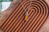 "Shades of Fall" Sterling Silver Teardrop Pendant