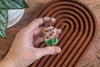 Fall Sunrise Fused Glass and Copper Wire Wrapped Tree of Life Pendant