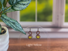 Copper Earrings with Fused Glass Accents (Multiple Options)