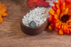 Dichroic Blue Fused Glass and Copper Statement Ring