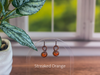 Copper Earrings with Fused Glass Accents (Multiple Options)