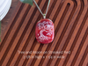 Fused Glass Pendants with Tree and Flower Silk Screen Decals (Multiple Options)