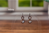 Copper Earrings with Fused Glass Accents (Multiple Options)