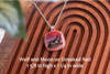 Fused Glass Pendants with Animal Themed Silk Screen Decals (Multiple Options)