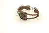 dark-green-fused-glass-copper-wire-wrapped-bracelet-nymph-in-the-woods-jewelry