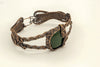 dark-green-fused-glass-copper-wire-wrapped-bracelet-nymph-in-the-woods-jewelry