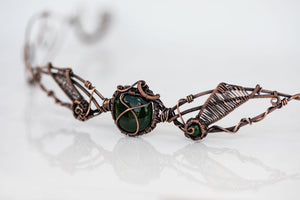 copper-circlet-dark-green-fused-glass-accent-nymph-in-the-woods-jewelry