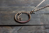 Circular Copper Wire Wrapped Pendant