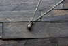 Sterling Silver Mini Pendant with White Fused Glass Accent