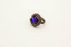dichroic-blue-black-fused-glass-copper-wire-wrapped-ring-nymph-in-the-woods-jewelry
