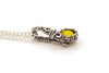 yellow-fused-glass-mini-pendant-sterling-silver-wire-wrapping-nymph-in-the-woods