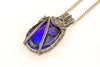 Sterling-silver-wire-pendant-blue-fused-glass-nymph-in-the-woods-jewelry