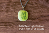 Fused Glass Pendants with Animal Themed Silk Screen Decals (Multiple Options)