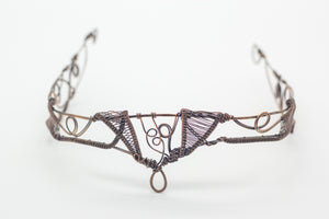 Copper wire wrapped circlet or headpiece