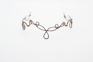 Copper wire circlet or headpiece