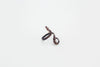 handmade copper wire wrapped adjustable ring with white fused glass accent