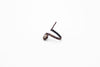 handmade copper wire wrapped adjustable ring with white fused glass accent