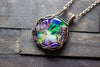 Leaves of Spring Copper Wire Wrapped Statement Pendant