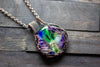 Leaves of Spring Copper Wire Wrapped Statement Pendant