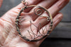 Lotus Flower Copper Circular Pendant