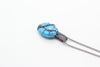 Sterling Silver Tree of Life Pendant with Baby Blue Fused Glass