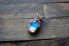 Reserved - Blue and White Copper Pendant