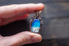 Reserved - Blue and White Copper Pendant