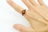 copper-wire-wrapped-ring-orange-fused-glass-nymph-in-the-woods