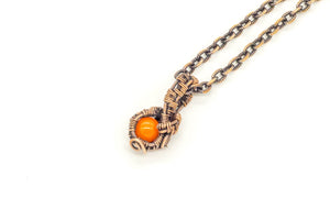 orange-fused-glass-mini-pendant-copper-wire-wrapping-nymph-in-the-woods-jewelry