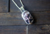 Sterling Silver Tree of Life Pendant with Black and White Fused Glass