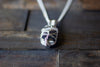 Sterling Silver Tree of Life Pendant with Black and White Fused Glass
