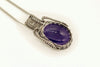 deep-purple-fused-glass-pendant-sterling-silver-wire-wrapping-nymph-in-the-woods