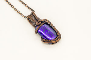 purple-dichroic-fused-glass-pendant-copper-wire-wrapping-nymph-in-the-woods-jewelry
