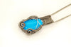 bright-blue-fused-glass-pendant-sterling-silver-wire-wrapped-nymph-in-the-woods-jewelry