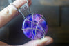 Crisscross Sterling Silver Pendant with Purple and Pink Fused Glass