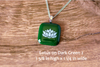 Fused Glass Pendants with Tree and Flower Silk Screen Decals (Multiple Options)
