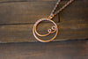 Circular Copper Wire Wrapped Pendant