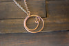 Circular Copper Wire Wrapped Pendant