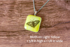 Fused Glass Pendants with Animal Themed Silk Screen Decals (Multiple Options)